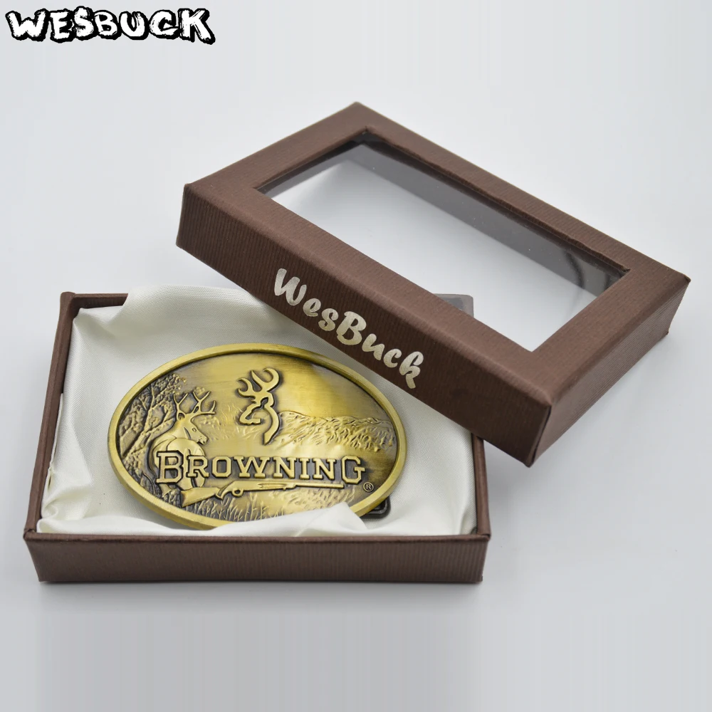 WesBuck Brand Belt Buckles for Men Women Buckles Metal Cowboy Cowgirl Western Belt Head