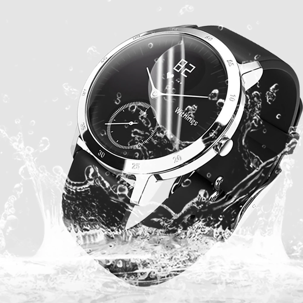 3 개/몫 노키아 Withings 스틸 HR 36MM 40MM 스마트 워치 화면 보호기 필름 소프트 애완 동물 울트라 클리어 보호 (유리 아님)