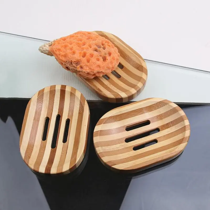 Anti-slip Wooden Handmade Soap Tray Holder Soap Storage Home Bathroom Accessory F20173904