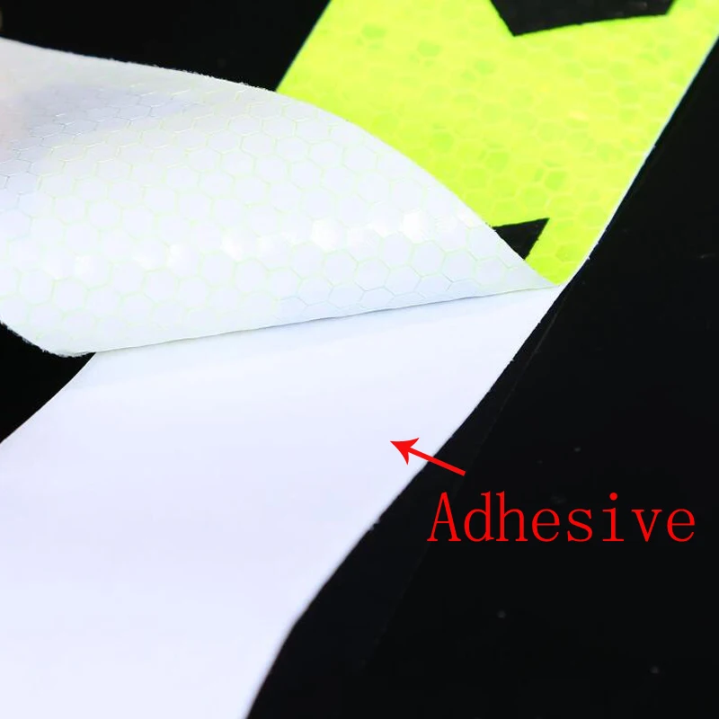 5 cm x 10 m auto reflecterend materiaal tape sticker auto motorfietsen veiligheidswaarschuwing tape reflecterende film autostickers