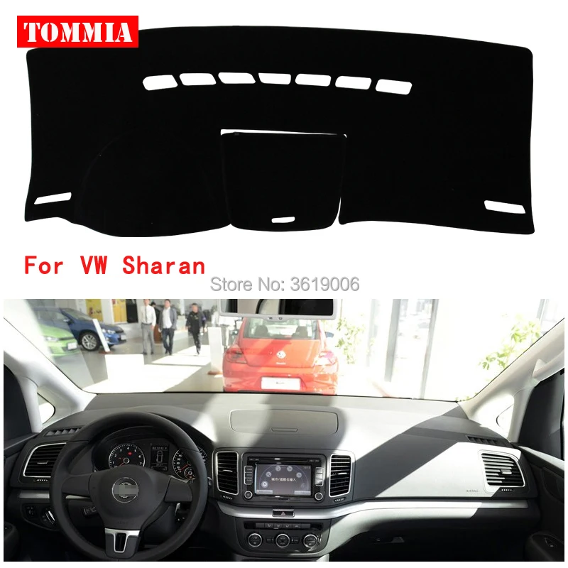 

TOMMIA Interior Dashboard Cover Light Avoid Pad Photophobism Mat Sticker For Volkswagen VW Sharan