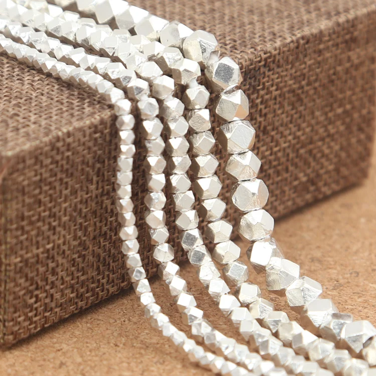 

Handcrafted 925 Silver Beads Real Thai 925 Sterling Silver Small Beads Pure Silver Jewelry Tassel Beads