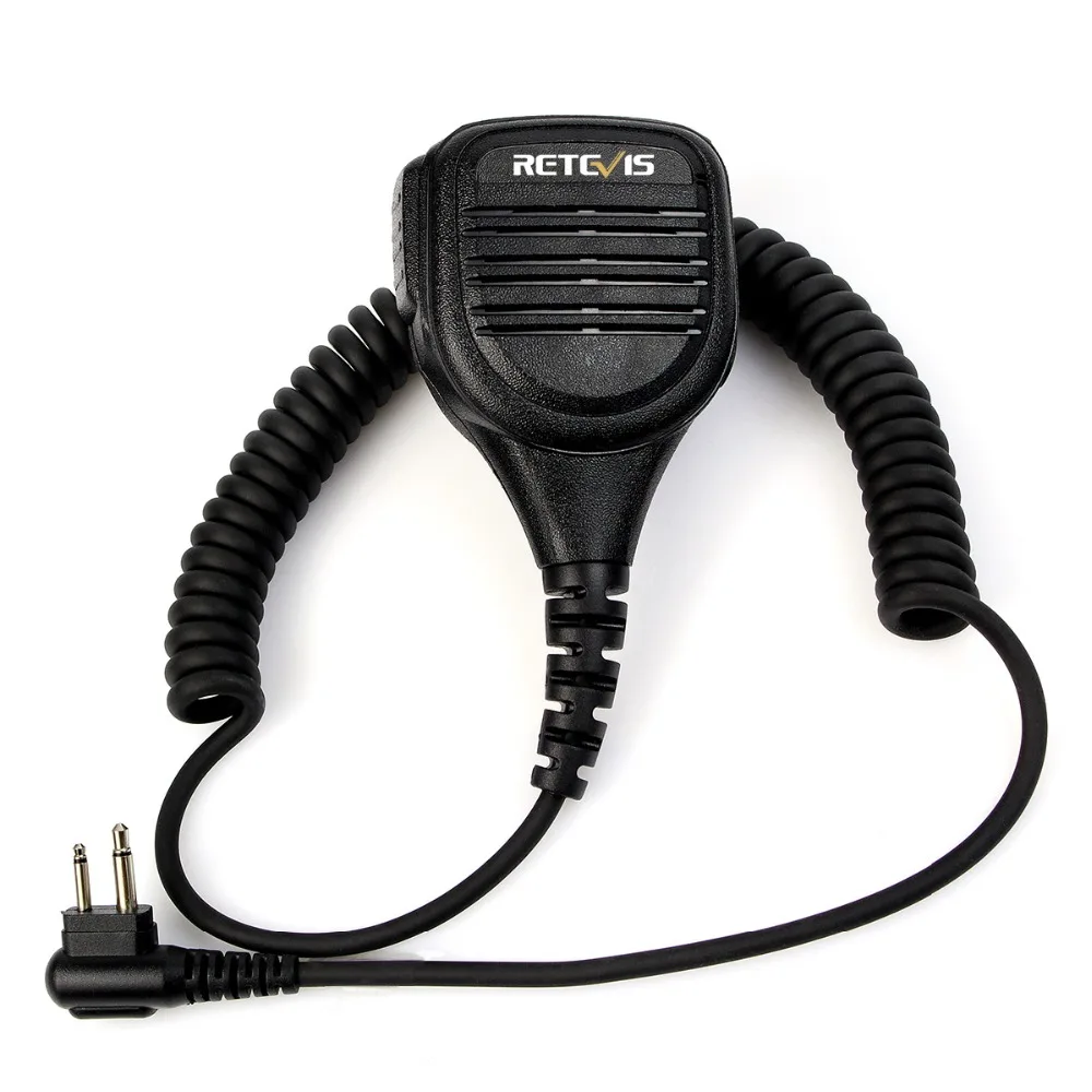 Retevis 2Pin M Plug Walkie Talkie Speaker Microphone Side PTT For Motorola GP68/GP88/GP300/GP2000/CT150/P040 DEP450 EP450