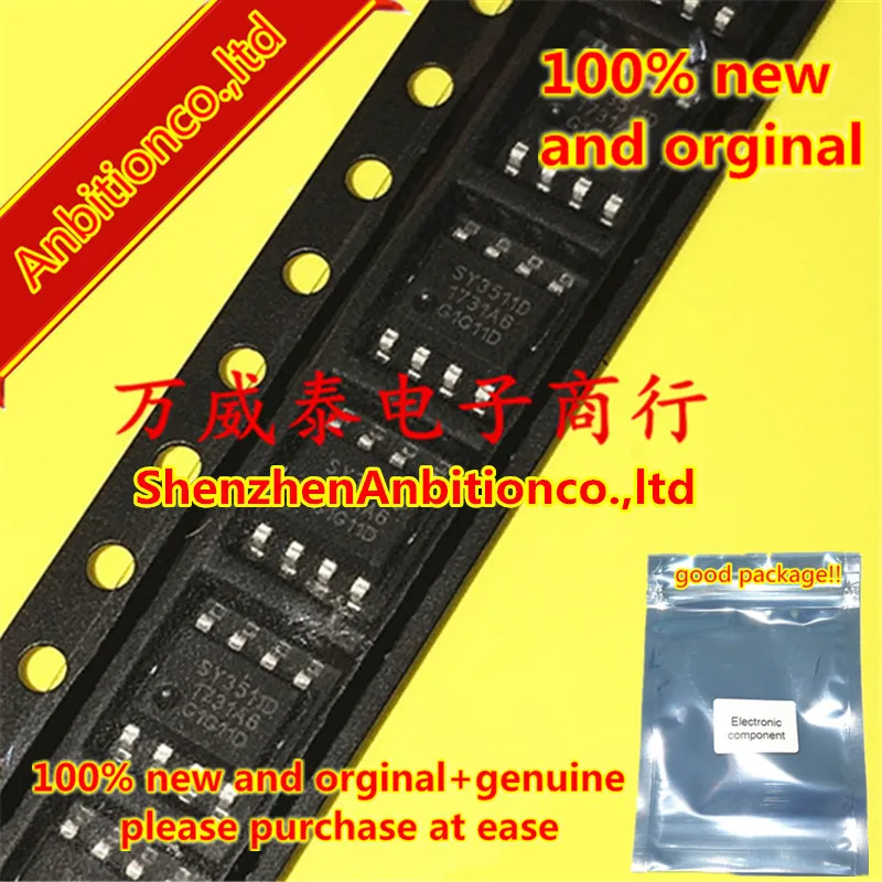 

10pcs 100% new and orginal SY3511D SY3511 SOP8 Linear charging Synchronous Boost discharge mobile power in stock