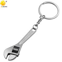 Mini Metal Adjustable Tool Wrench Spanner Key Chain Ring Keyring Gift