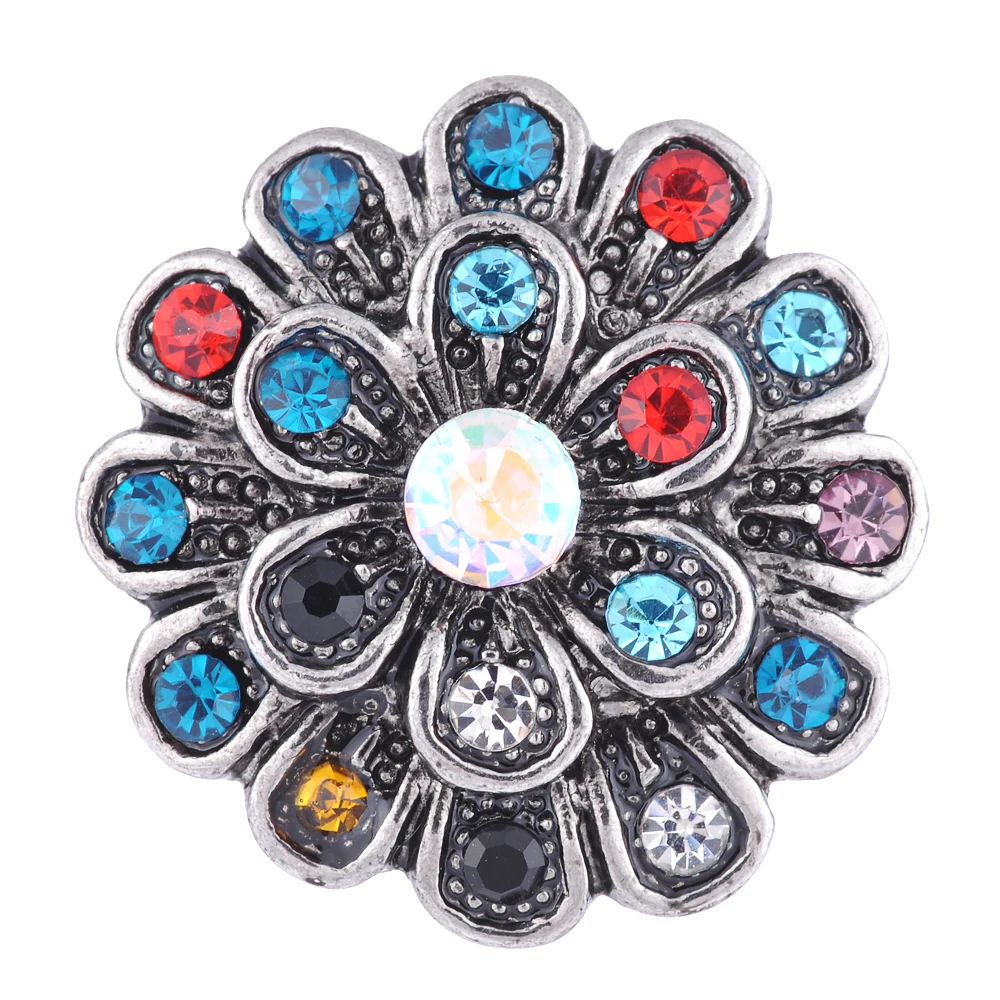 Colorful Series GingerSnaps Button Charms Fit 18mm Snap Jewelry Vn-1973