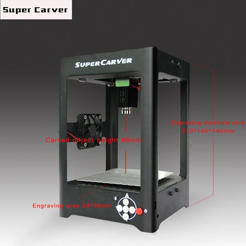 

New 1000MW High Speed Mini USB Laser Engraver Automatic DIY Print Engraving Machine Off-Line Operation With Protective Glasses