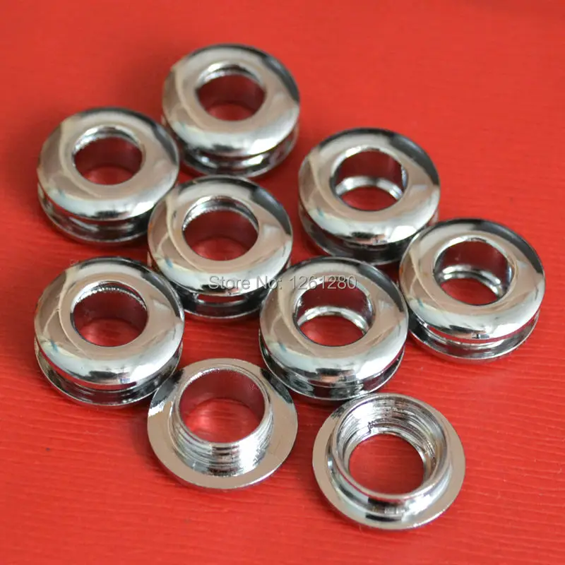 28*15mm Chrome Plated Brass Gas Hole Grommets Screw Threaded Connection Eyelet DIY Bag Belt Part Leather Craft Handmade Buckle