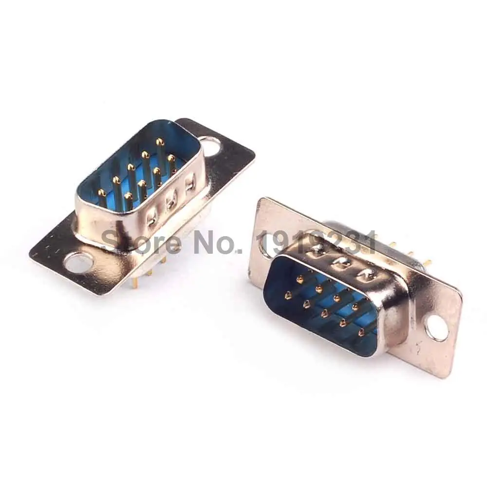 2PCS DB9 Connector Male / Female Serial Port Pin Pin Round Pin RS232