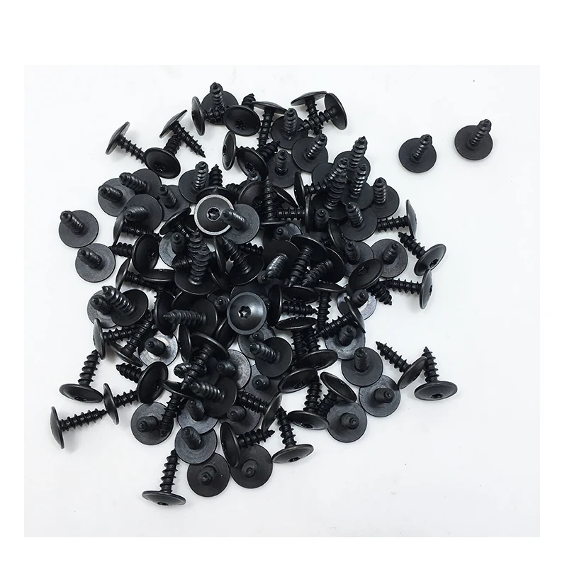 100 Pcs Car Splash Shield Door Clip Screw Nuts 5x16 For Tiguan Amarok Passat Eos CC Phaeton Beetle Jetta Golf Polo N90974701