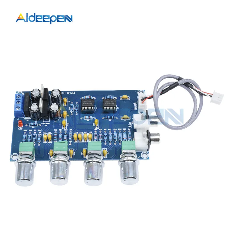 NE5532 สเตอริโอ Pre-amp Preamplifier Tone แบบ Dual-channel 12-24V AC เครื่องขยายเสียง 2.54 -3P อินเทอร์เฟซสายสัญญาณเสียง