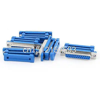 5 Pcs Parallel Port DB25 25-Pin Female IDC Connector Flat Cable Adapter