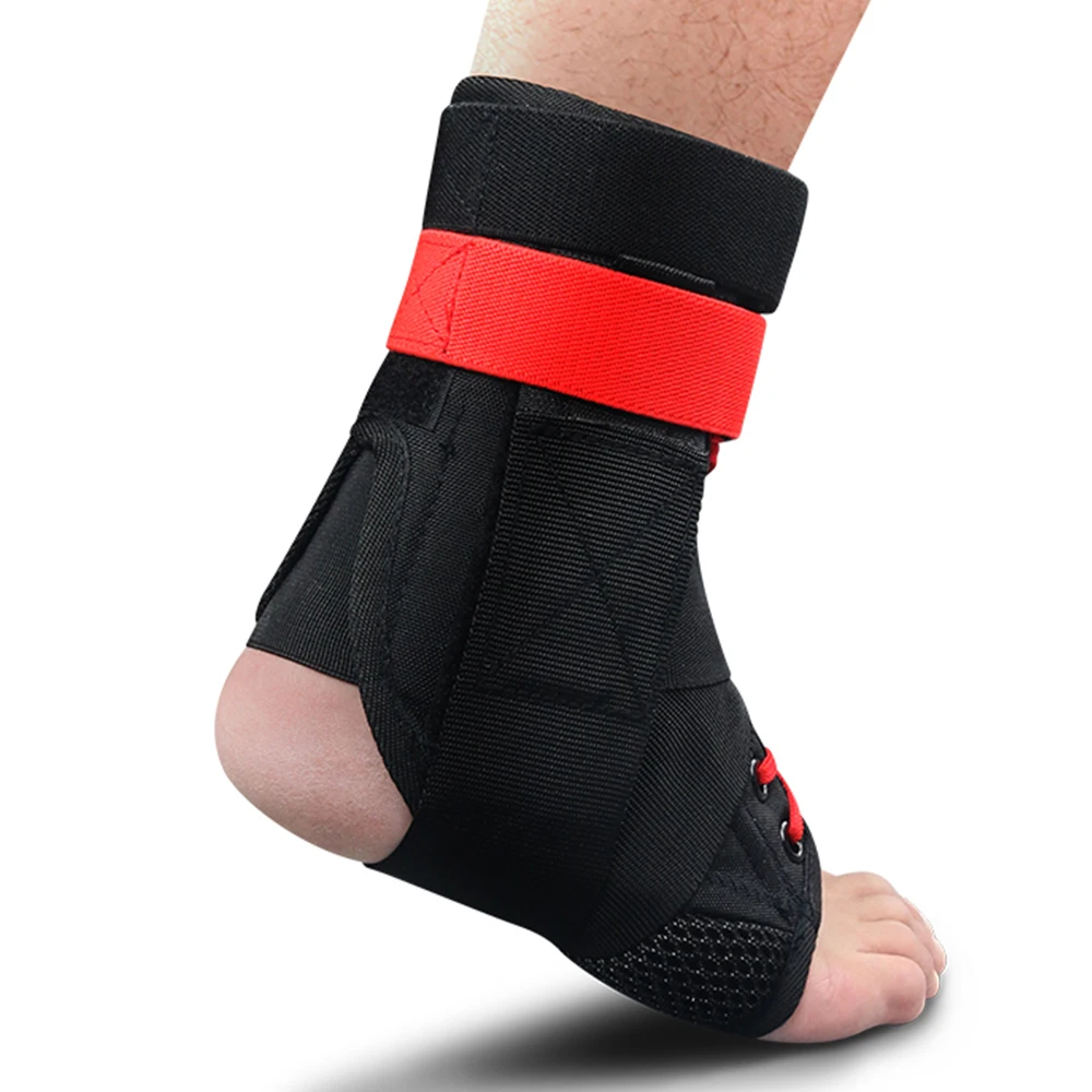 Kuangmi 2 PC Ankle Support Brace Guard Sports Running Compression Ankle Sleeve Adjustable Ankle Straps Sprained Ankle Protector