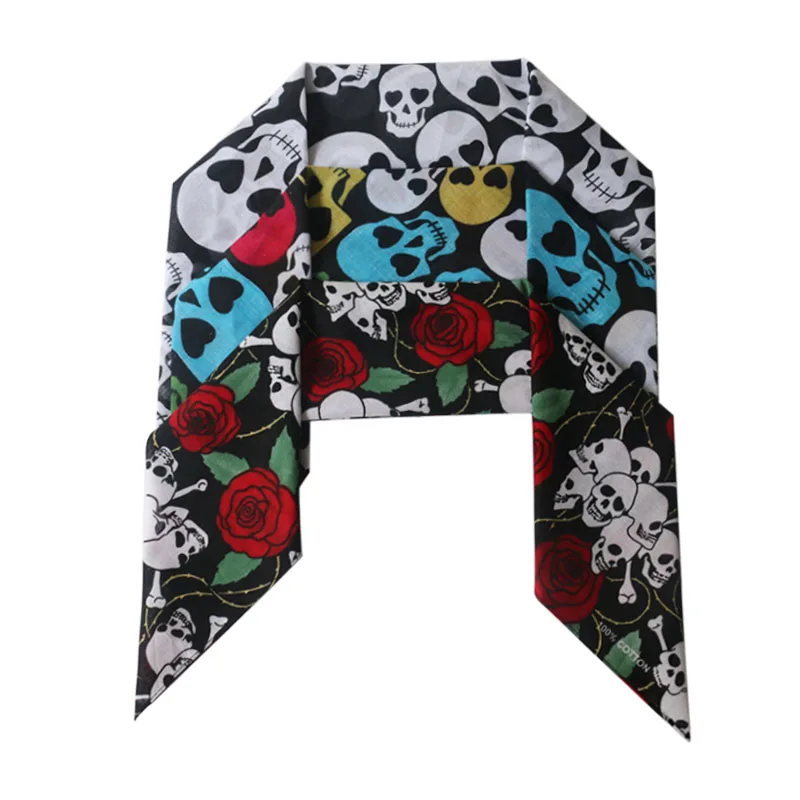 HUOBAO Skull Bandana Handkerchief Bicycle Motorcycle Headwear Mask Cycling Balaclava Head Scarf Outdoor Headscarf