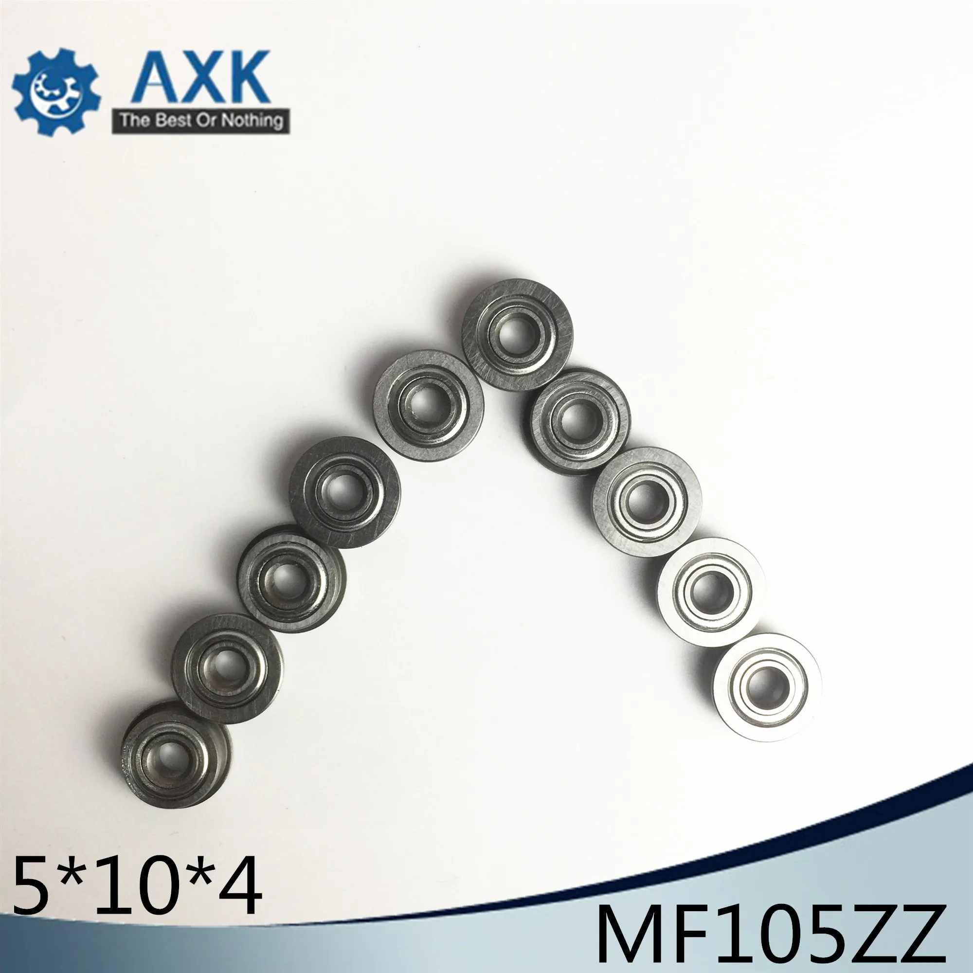 

MF105ZZ Flange Bearing 5x10x4 mm ABEC-1 ( 10 PCS ) Miniature Flanged MF105 Z ZZ Ball Bearings