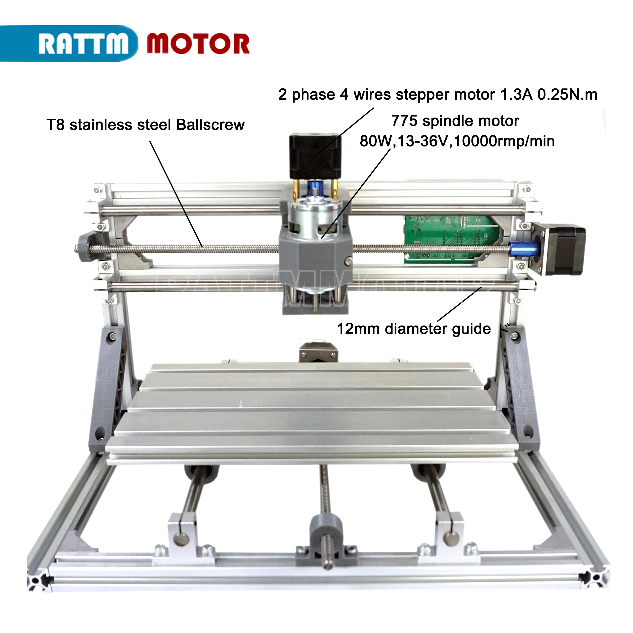 【EU】CNC Milling Router machine 3018 GRBL control 30x18x4.5cm,3 Axis For Pcb Pvc Wood Router laser engraving v2.5