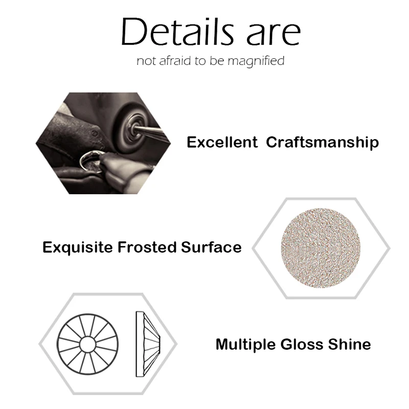 YANRUO 2058NoHF All Color SS16-SS30 Non Hot Fix Sewing Rhinestones Glass Crystal 3D Nail Art Rhinestones For Dress Clothes