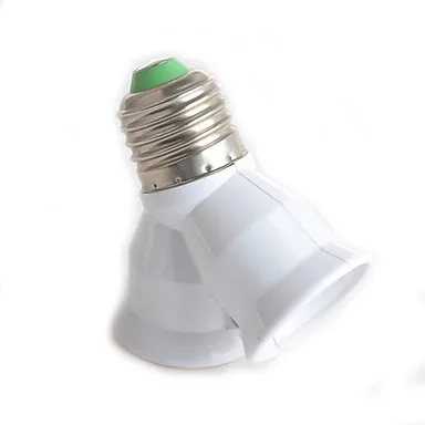Adattatore IWHD E27 Splitter lampadina presa convertitore accessorio illuminazione E27 a 2 E27