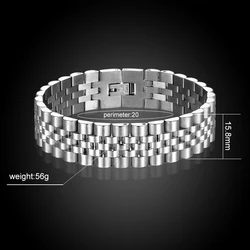 Personality Stainless Steel Chain Bracelet Men's Unique Classic Motorcycle Rider Punk Wind Bracelet Boy Fashion Christmas Gift