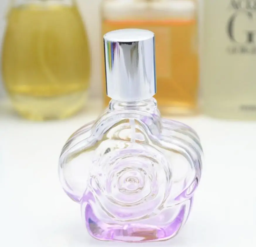 100Pcs 30ml Rose Perfume Bottle Glass Spray Empty Bottle, 30cc Empty Glass Perfume Bottles With Mist Atomizer