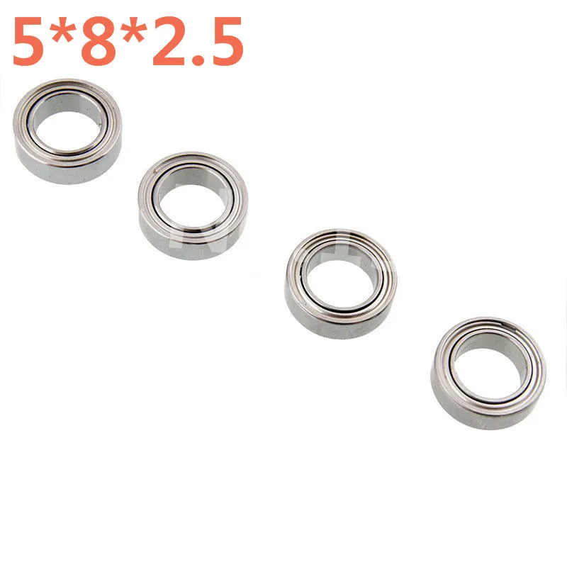 4 Pieces RC Car 5*8*2.5mm 8*5*2.5 Ball Bearing For 1/10 Scale Models Kyosho Optima Traxxas Slash 4x4 Huan Qi 727 4WD Hobby Buggy