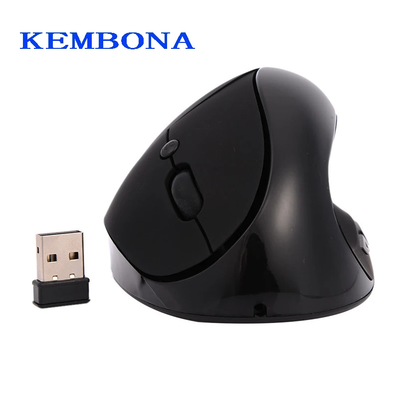 KEMBONA Wireless Mouse Vertical Ergonomic Vertical Photoelectric Built-in Lithium Battery Charging Mouse With Retail Package