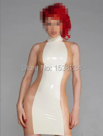 

Latex Dress Transparent & White Rubber Dress Summer Dress Party Wear