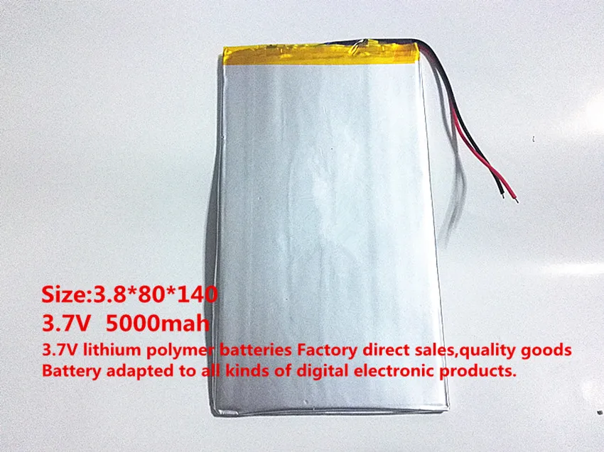 3880140 3.7V 5000MAH 4080140 bateria ليثيوم أيون الفقرة v88 v971 m9 اللوحي laptop cell الهاتف المتكلم