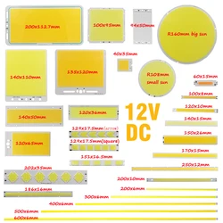 [Allcob] lâmpada led cob de 12v 2w a 200w, painel de diodo emissor de luz redondo para diy, lâmpada automática, fonte de fita de led