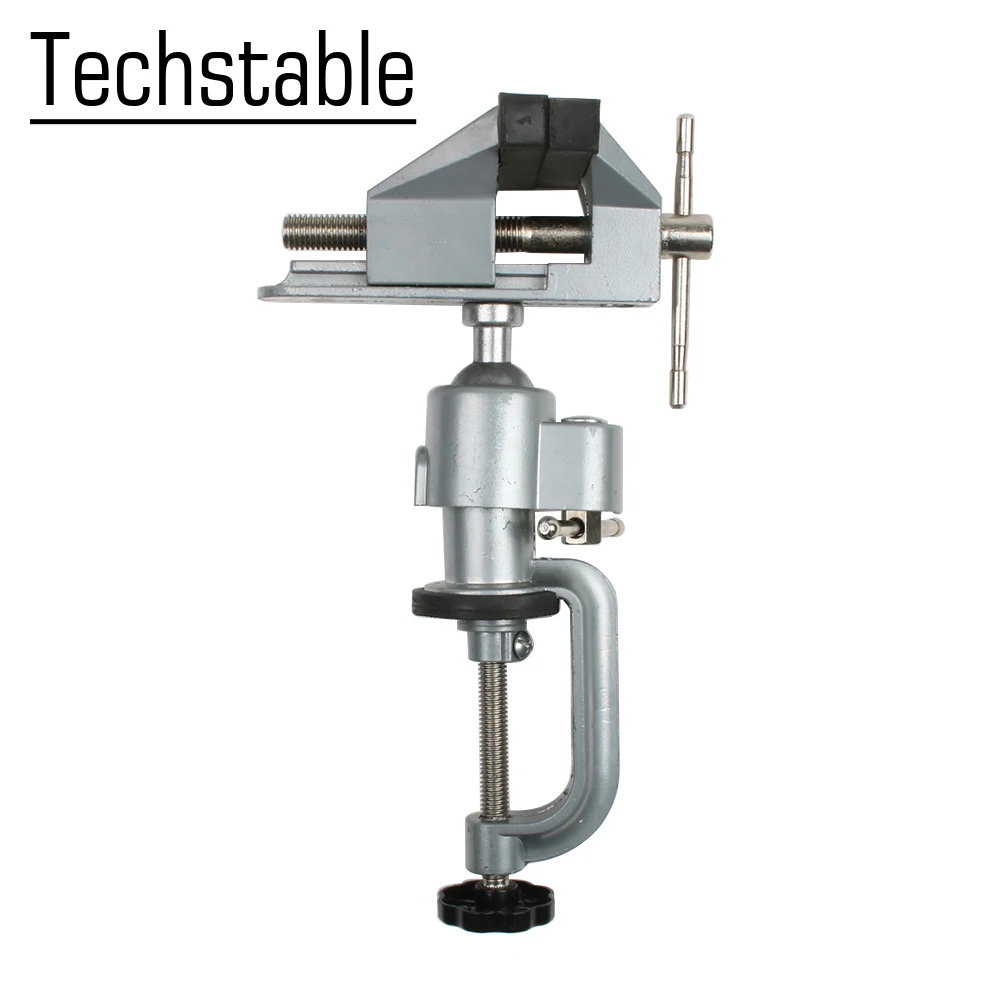 2 In 1 Multifunction Table Vise Bench Aluminium alloy 360 Degree Rotating Universal Clamp Units Vise Mini