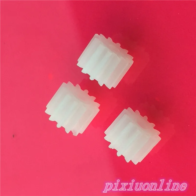 10pcs K024Y Mini Plastic 122A Motor Shaft Gear Sets 12 Tooth 2mm Hole Diameter DIY Helicopter Robot Toys  High Quality On Sale