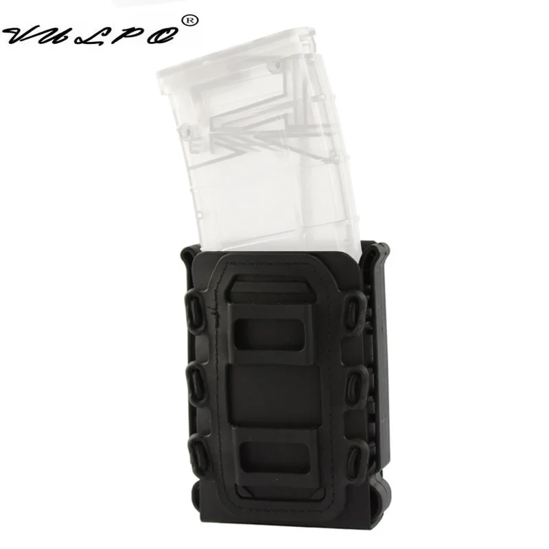 VULPO Tactical 5.56mm 7.62mm Magazine Pouch Molle Belt Fast Attach Carrier Holster 5.56 7.62 Fast Mag Pouch