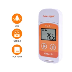 10 Pieces/Lot RC-5+ High-precision USB Temperature Data Logger Upgrade for Refrigeration, Cold Chain Transport, Labs