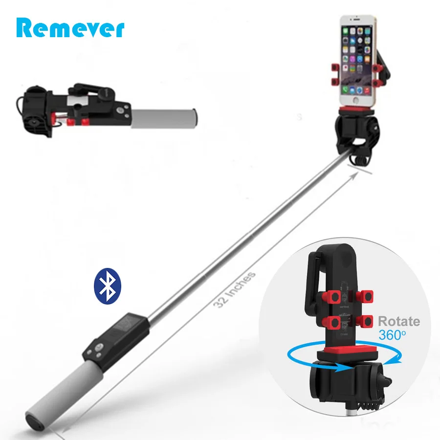 

New Fashion Mini Wireless Bluetooth Selfie Stick Handheld Monopod 360 Degree Rotation for iPhone Android Xiaomi Smartphones