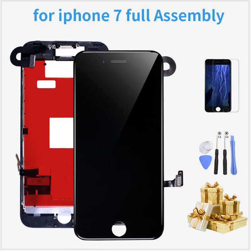 LCD Display For iPhone 7 A1662 A1778 A1779 Touch Screen Digitizer Full Set Assembly Replacement +Front Camera+Sensor+Ear Speaker