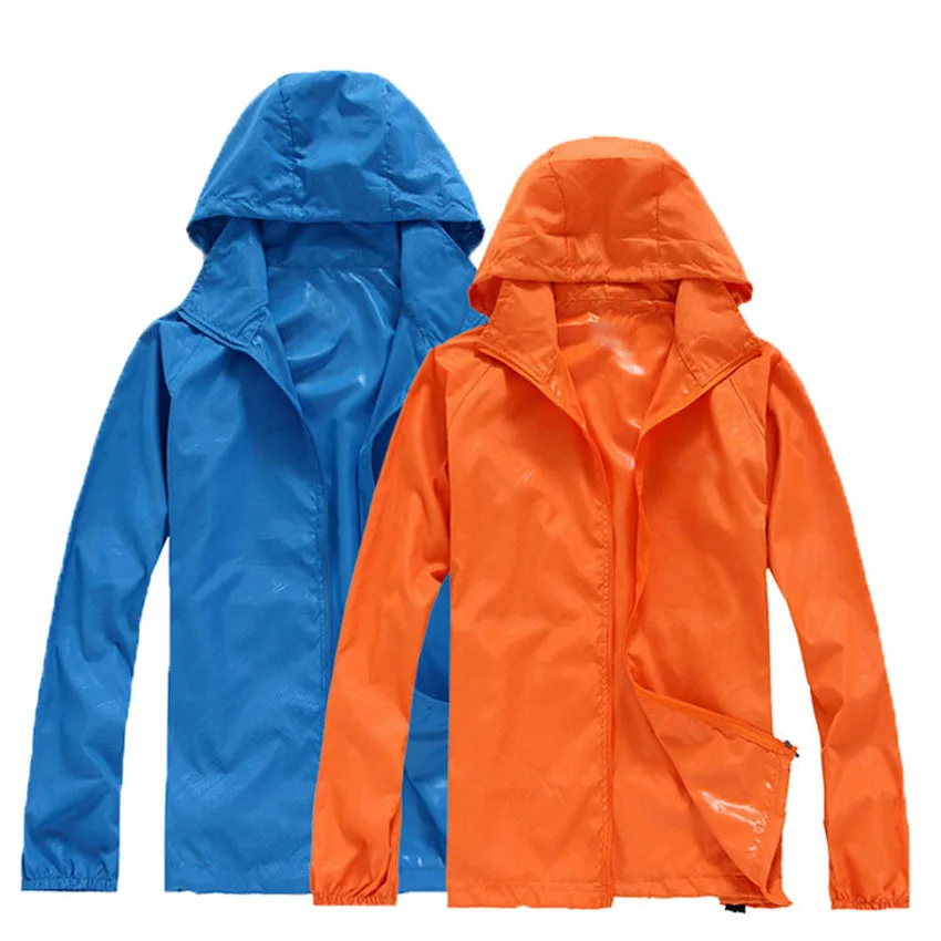 YOUGLE Men&Women Quick Dry Skin Jackets Waterproof Anti-UV Coats Outdoor Sports Clothing Camping Hiking Male&Female rain jacket