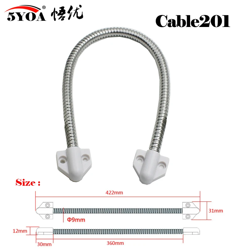 Door Loop Electric Stainless steel Exposed Mounting protection sleeve Cable Line for Control Lock Door Lock