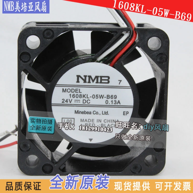 

NEW NMB-MAT Minebea 1608KL-05W-B69 04020VA-24P-BL 24V 0.13A 4020 FOR fanuc cooling fan