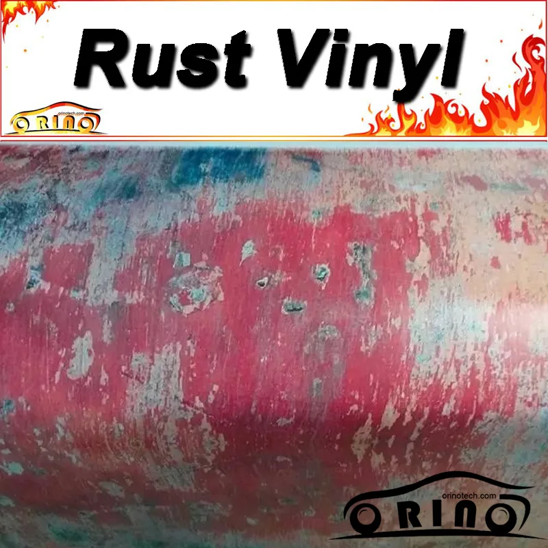 

Red Rust Vinyl Film Car Wrap With Air Bubble Free For Vehicle Boat Graphics Car Rusty Sticker Size: 1.52*5/10/15/20/25/30 Meters