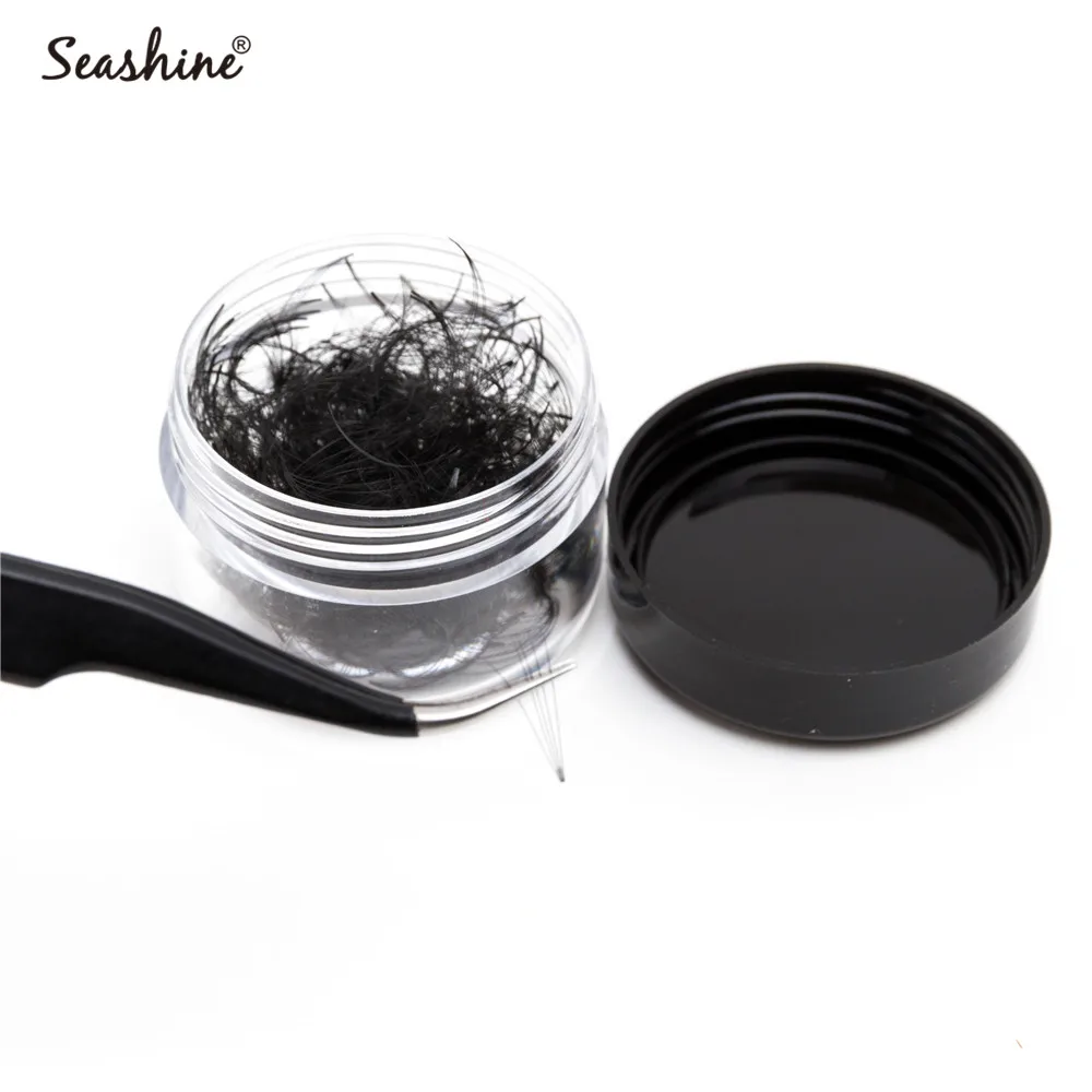 Seashine 8-18mm Volume Fans Lashes Loose Volume Lash Short Stem Jar Lashes 500/1000Fans Premade Fans Lash Extension Eyelashes