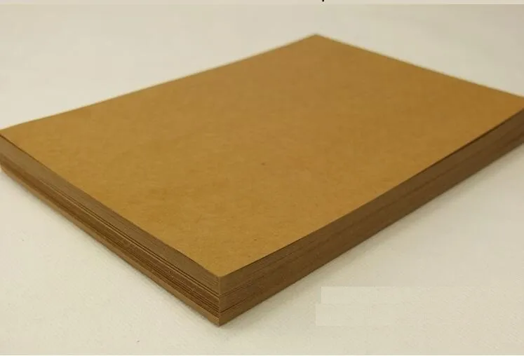 I\'MFINE,High quality A4 Brown Kraft Paper Paperboard Cardboard Card Blank 200gsm 250gsm 300gsm 350gsm Wholesale!