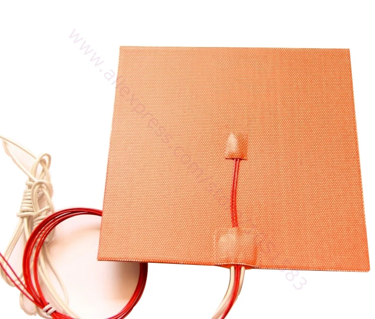 USA Material! 200mmX200mm Flexible Cube Silicone Heater, 200W@12V, Silicone Heater for Prusa i3 RepRap 3D Printer Heated bed