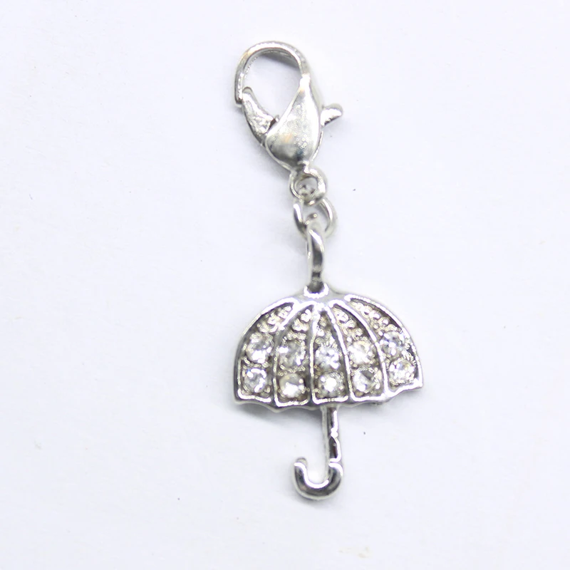2016 fashion classic popular small umbrella with lobster clasp pendant