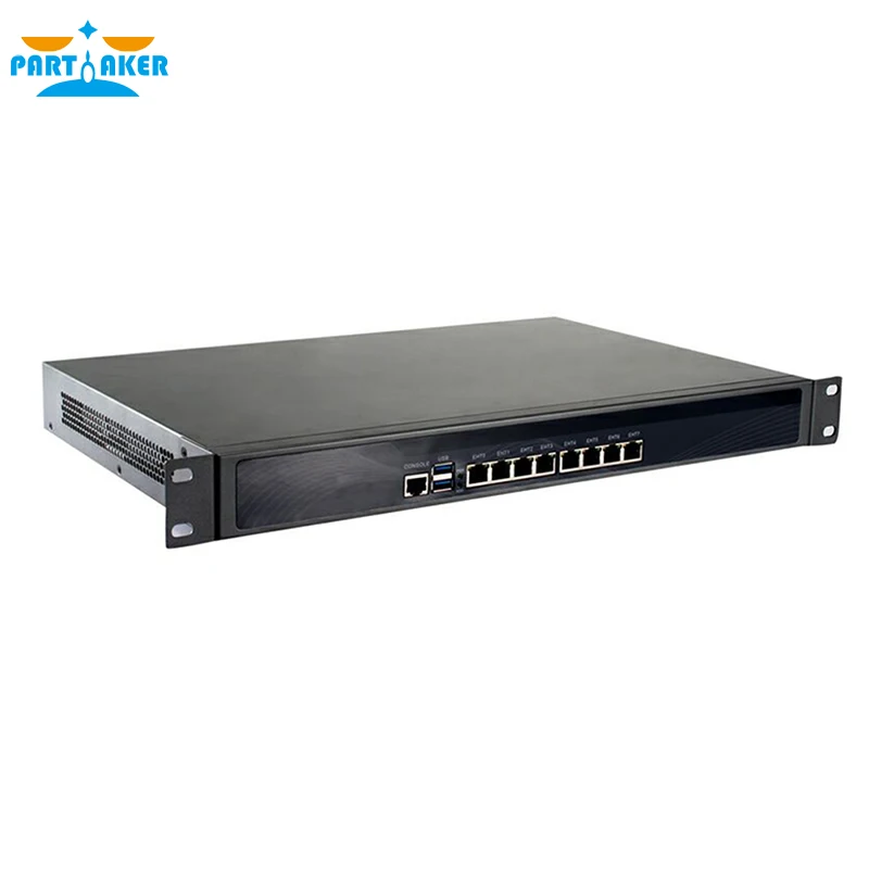 Partaker R14 Firewall Appliance 8*Intel I211 Gigabit Ethernet Router Server VPN with Core i5 3320M CPU 19 Inch 1U Rackmount