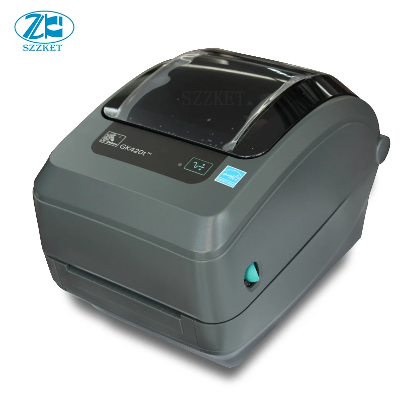 

New original barcode thermal printer for zebra GX420T desktop barcode printer 203dpi label printer thermal transfer printerGX420