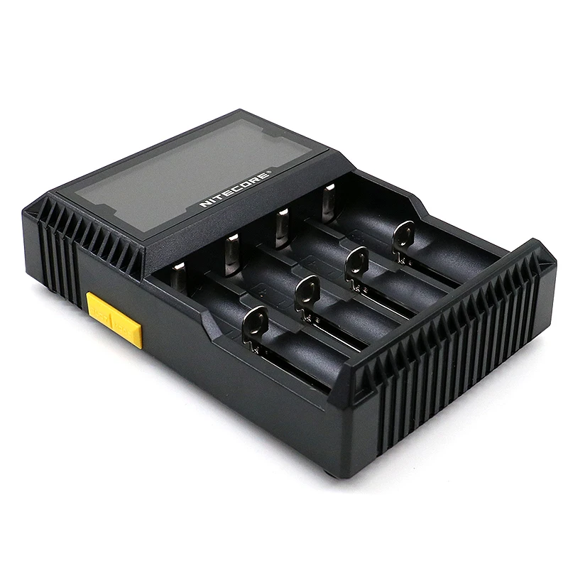 100% Original Nitecore D4 Battery Charger LCD Intelligent Charger Li-ion 18650 14500 16340 26650 AAA AA 12V Battery Charger