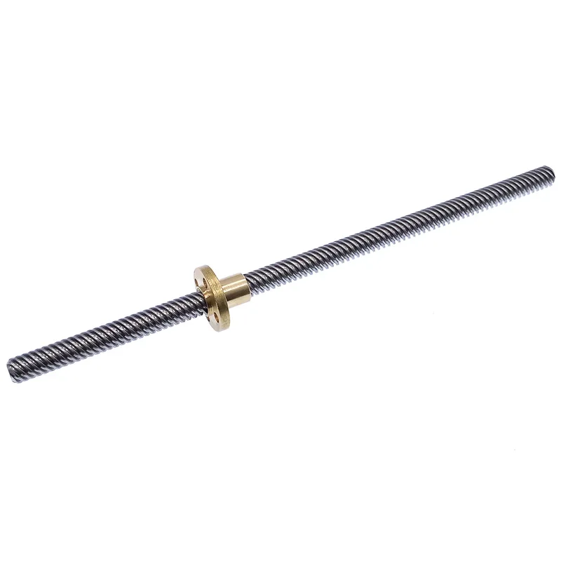 Lead Screw T8 600mm Linear Guide 3D Printers Parts helical pitch 2mm 4mm 8mm 10mm 12mm Trapezoidal Screws with nut image 2