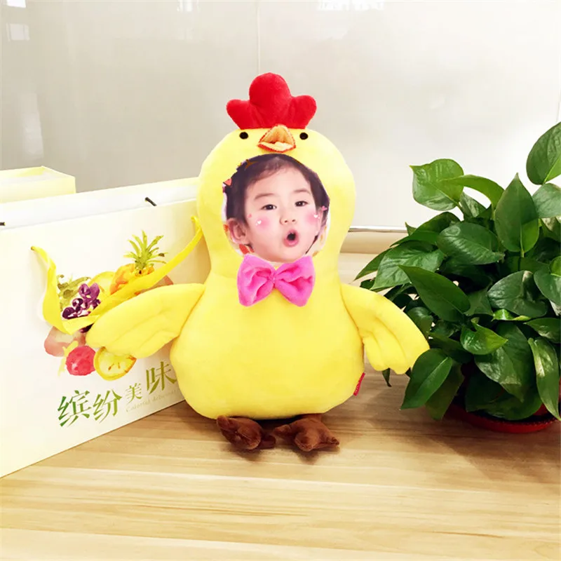 SBB Photo customization Year of birth mascot chicken Plush Toys lovely Bright yellow chicken Whole cotton filling birthday gift