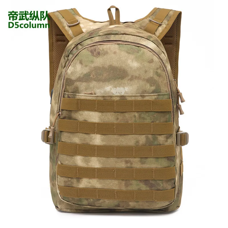 Nylon Waterproof Camo USB Backpack Outdoor Hiking Travel Camp Climbing Wearproof Bag Fan  Training Rucksack