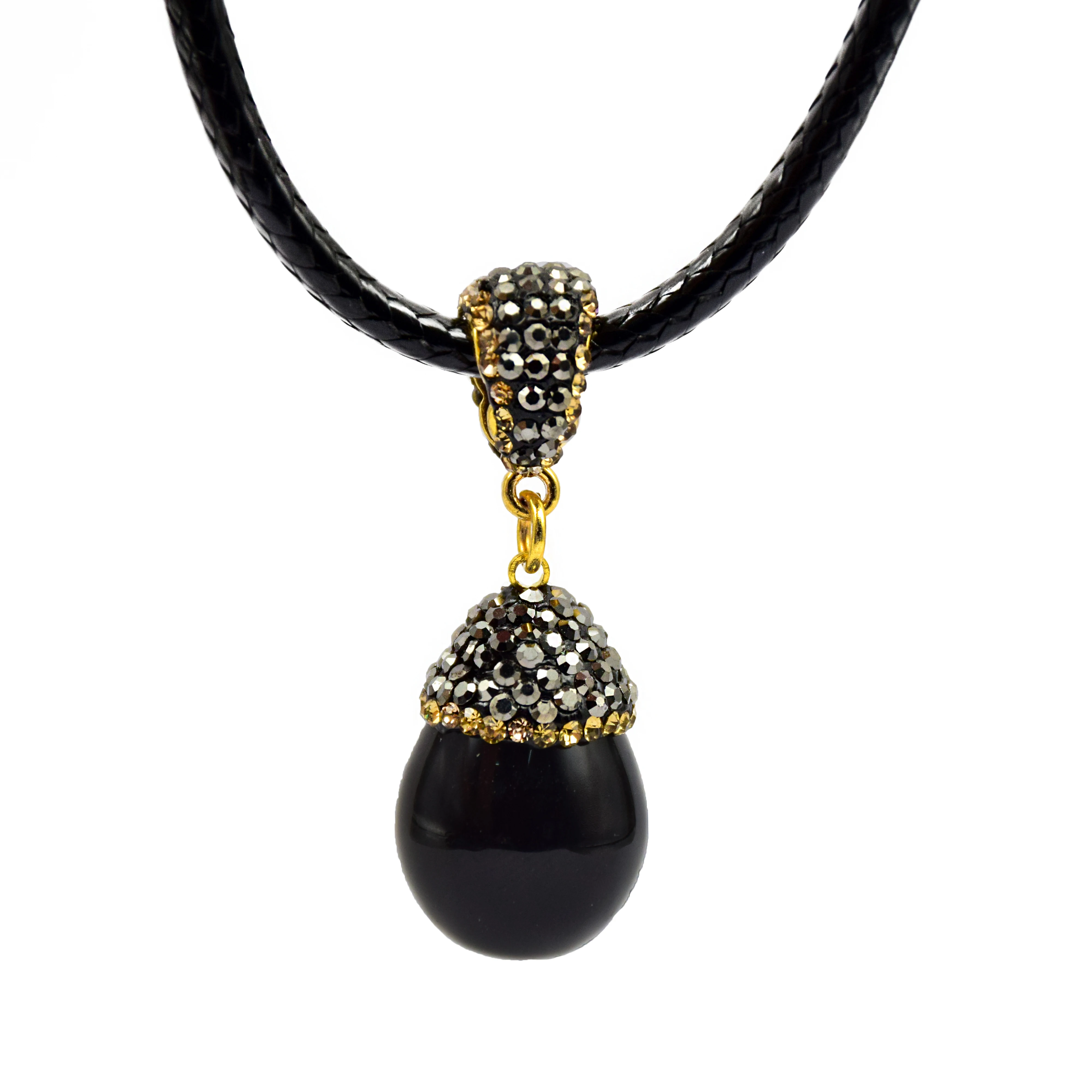 YM SHIPIN shell necklace women water drop pendants leather rope chain necklace men necklace 2019 boho jewelry trendy